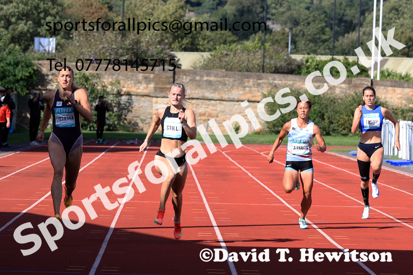 Heptathlon 200 metres, 2025 EAP International Combined Events, Hexham, Northumberland.  Photo: David T. Hewitson/Sports for All Pics